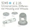 Image for LEGO® set 5245 Universal Joint, Differential Housing and Gear Wheels