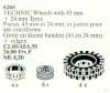 Image for LEGO® set 5265 Wheels with 43 and 24 mm Tyres