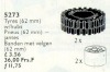 Image for LEGO® set 5273 Tyres and Hubs 62 mm