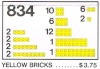 Image for LEGO® set 834 Yellow Bricks Parts Pack